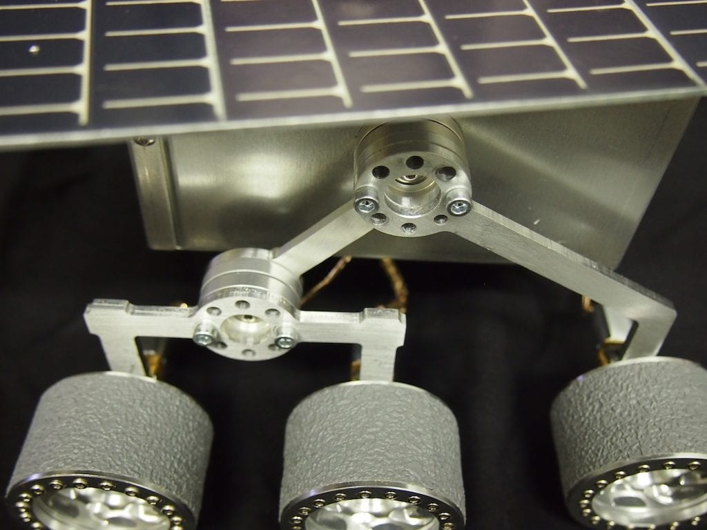 Mini Mars Rover – Rocker-Bogie Suspension System Close Up
